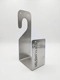 Stainless Steel Wall-Mounted Garden Hose Holder - Silver