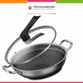 Honeycomb Laser Coated Wok with Lid, Karahi | Techmanistan