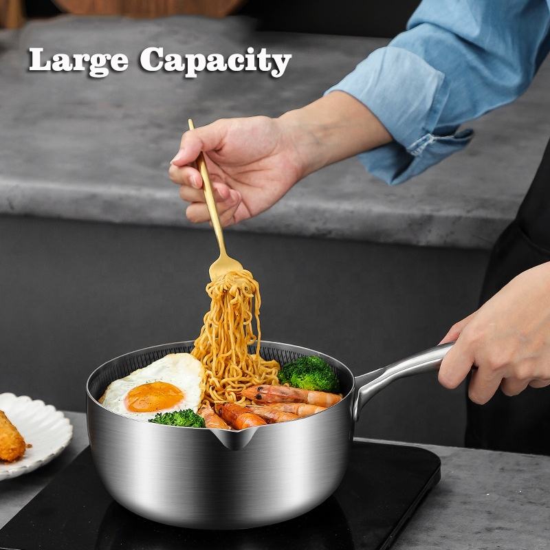 Honeycomb Print Laser Coated Nonstick Steel Soup Pot With Lid