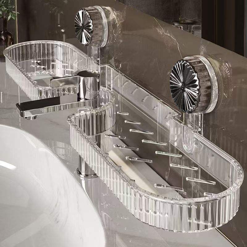 Wall Mounted Bathroom Shelf Sink Rack Soap Holder