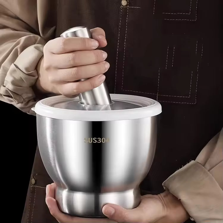 Stainless Steel Herb Spice Grinder Mortar and Pestle Set My Store