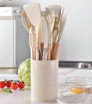 12 Pcs Silicone Non-Stick Cooking Tool Set