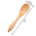 Pack of 6 - Mini Reusable Bamboo Wooden Spoons Techmanistan