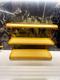3-Tier Bamboo & Acrylic Kitchen Storage Organizer