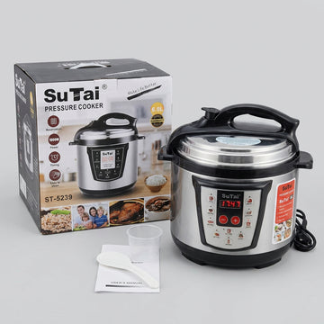 Electric Digital Pressure Cooker ST-5239, 6.0 Liter, 1000W