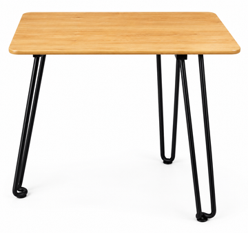 Foldable Wood Coffee Table with Metal Legs