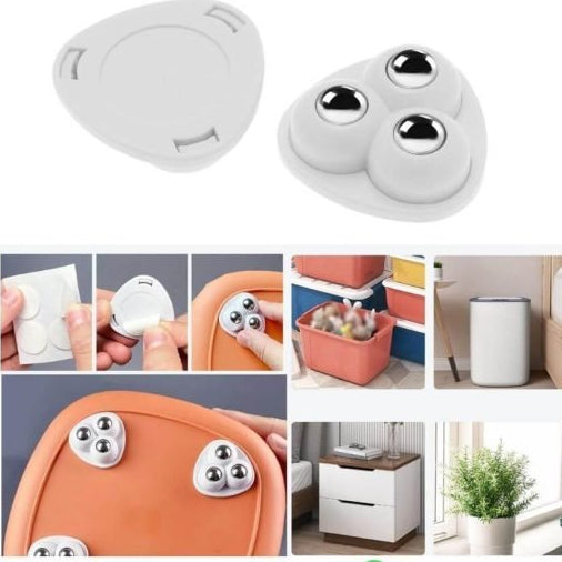 4pcs Mini Swivel Caster Wheels