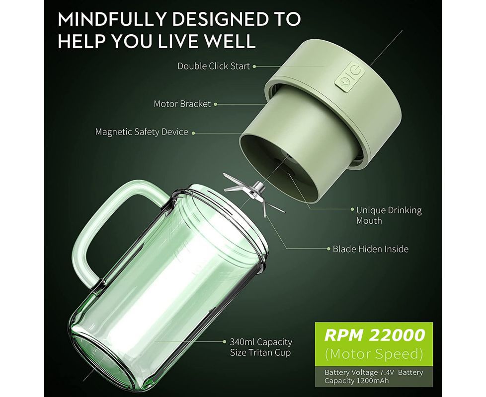 USB Electric Mini Crusher Juicer Cup Techmanistan