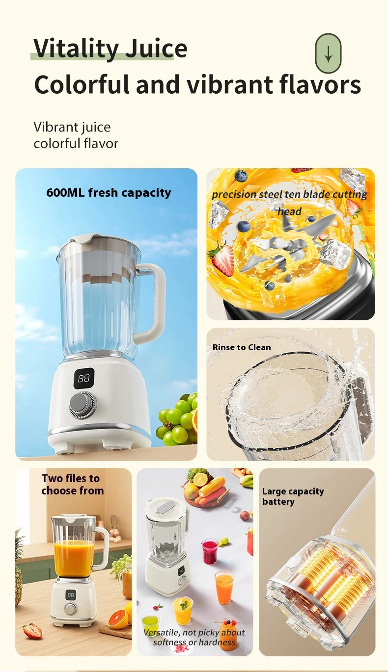 Rechargeable Electric Juicer Jug, Blender