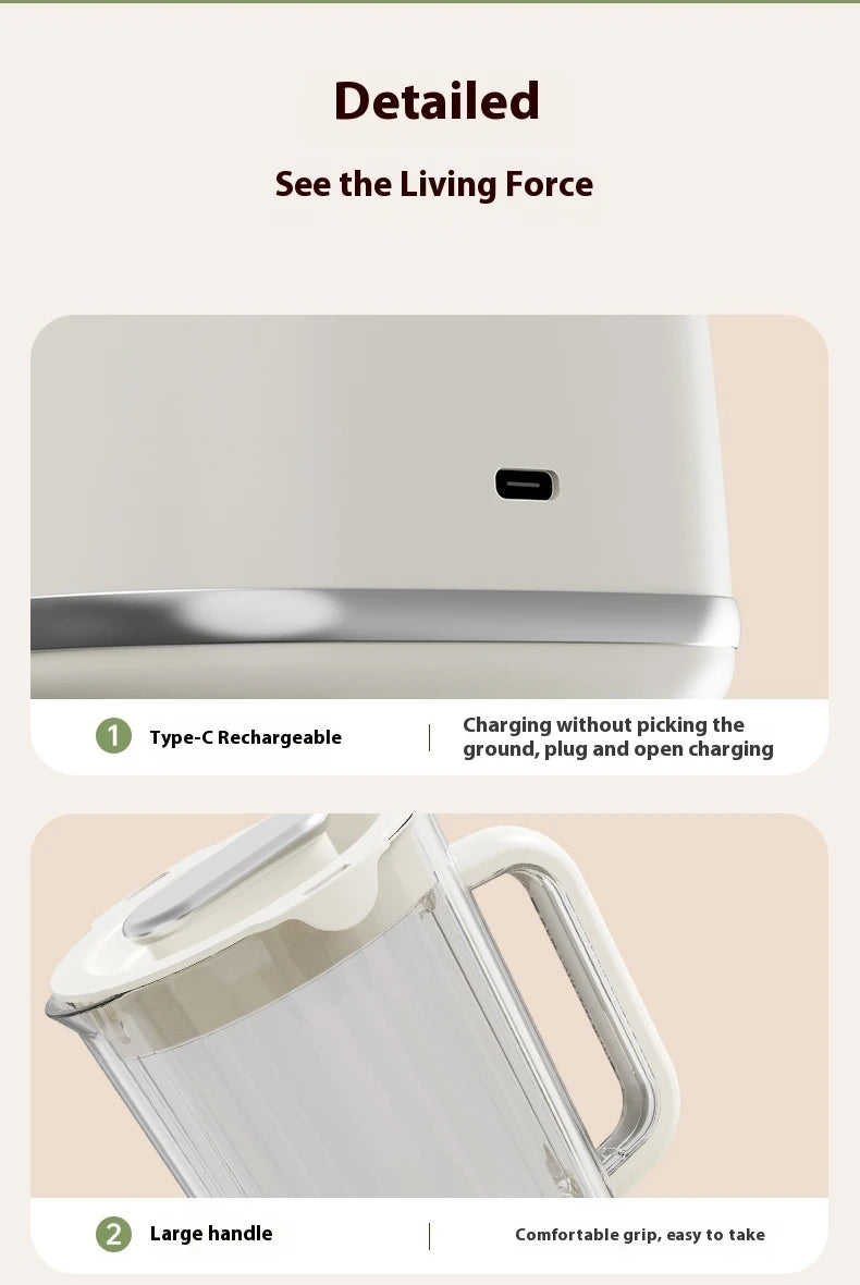 Rechargeable Electric Juicer Jug, Blender