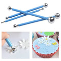 4Pcs Stainless Steel Fondant Ball Modeling Tool Set for Cake Decorating