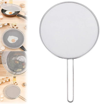 Stainless Steel Fine Mesh Splatter Screen With Handle