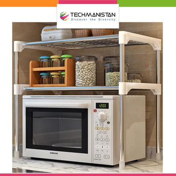 2 Layer Microwave Oven Storage Rack