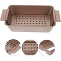 Meatloaf Pan with Drain Tray | Bread Loaf Pan with Insert