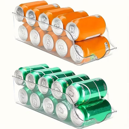 Soda Can Organizer for Refrigerator | Fridge & Pantry Can Holder – Holds 9 Cans