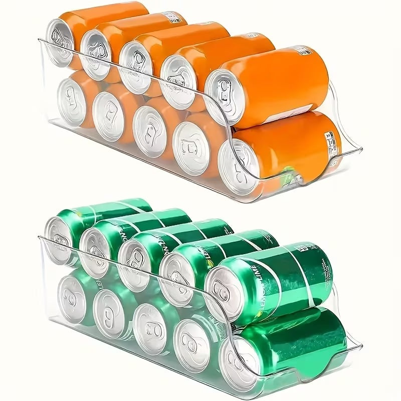 Soda Can Organizer for Refrigerator | Fridge & Pantry Can Holder – Holds 9 Cans