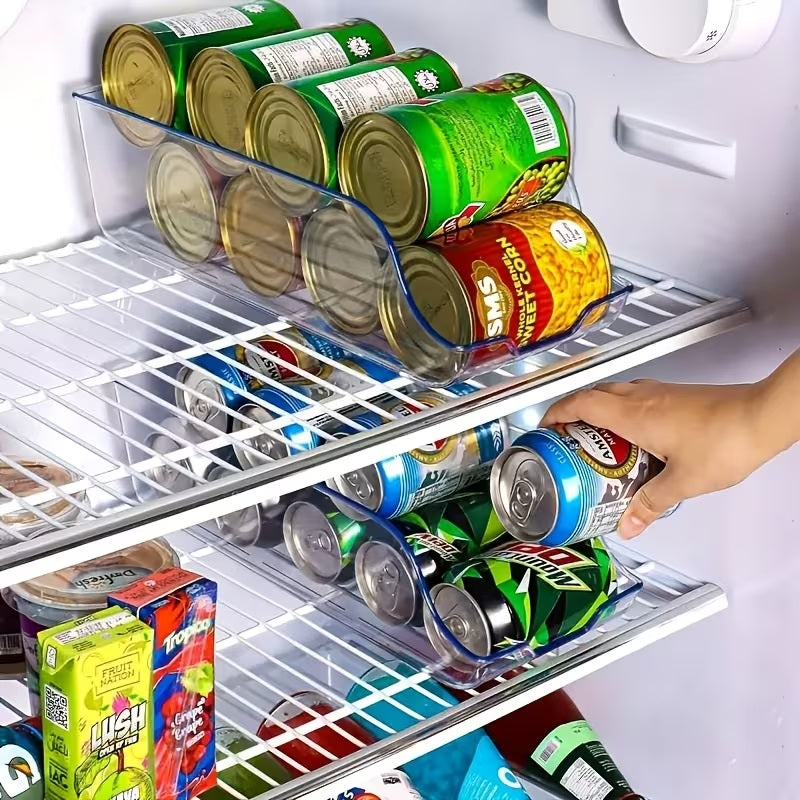 Soda Can Organizer for Refrigerator | Fridge & Pantry Can Holder – Holds 9 Cans