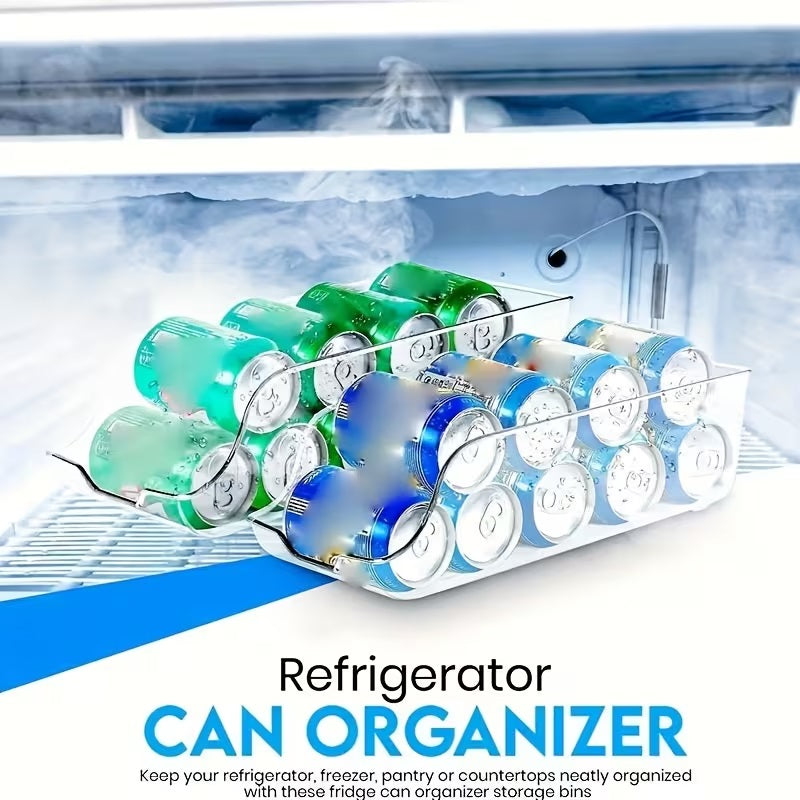 Soda Can Organizer for Refrigerator | Fridge & Pantry Can Holder – Holds 9 Cans