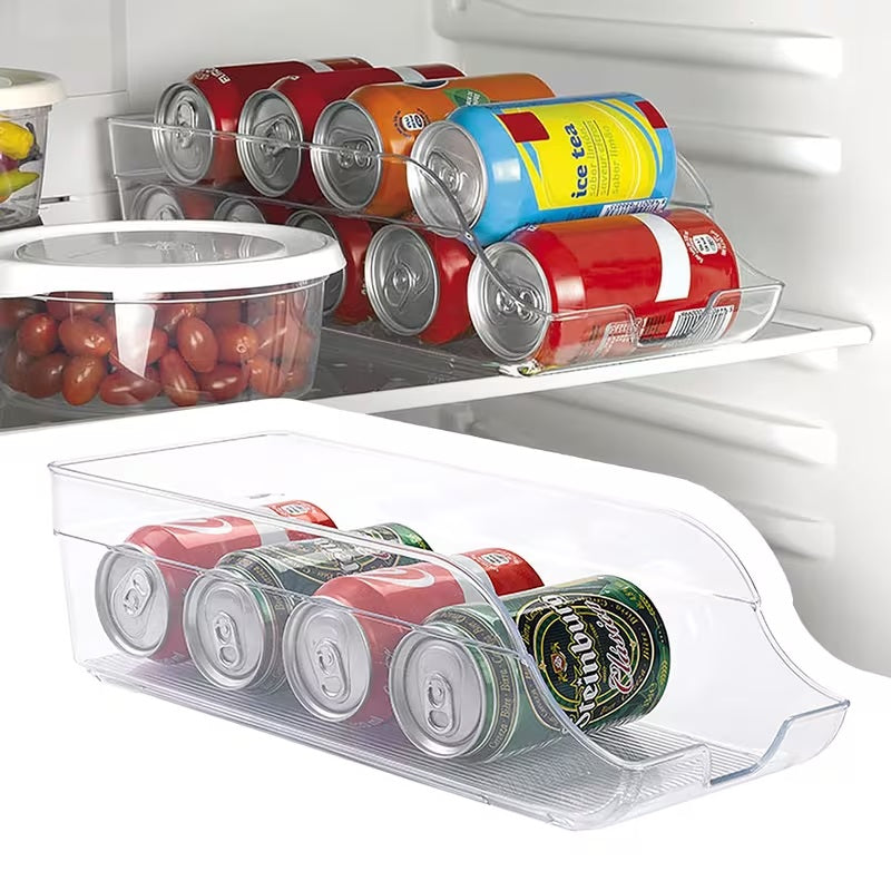 Soda Can Organizer for Refrigerator | Fridge & Pantry Can Holder – Holds 9 Cans