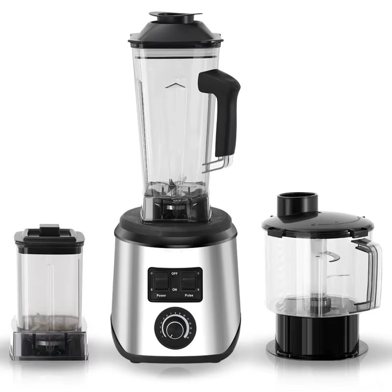 3 in 1 - 2.5LL Stainless Steel Multipurpose Juicer Blender - 9500W