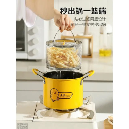 3L Frying Pot, Japanese Tempura Deep Fryer Pot