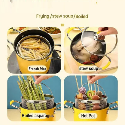 3L Frying Pot, Japanese Tempura Deep Fryer Pot