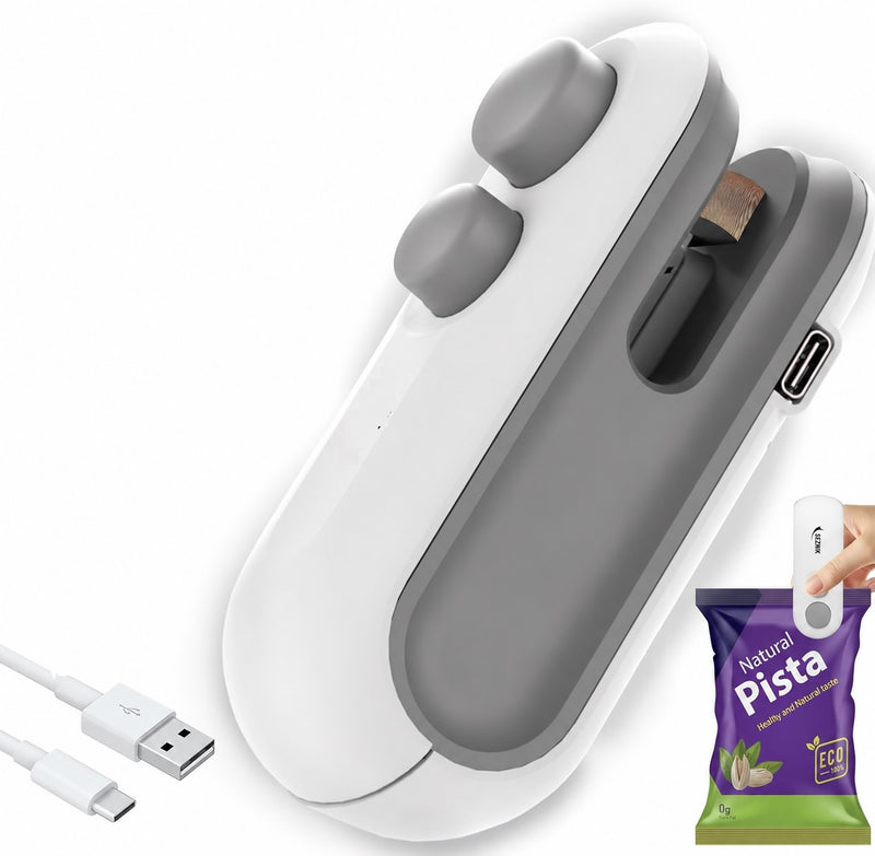 Rechargeable Mini Sealing Machine | 2-in-1 Bag Sealer & Cutter