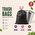 Black Heavy Duty Garbage Bags Roll