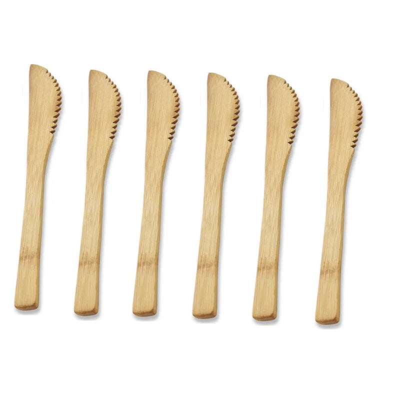 6 Piece Reusable Wooden Knives