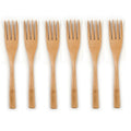 6 Piece Reusable Bamboo Forks