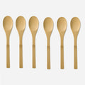 6 Piece Reusable Wooden Spoons