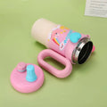 900ml Kawaii Insulated Tumbler with Handle and Straw