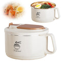 1400ml Noodle Bowl with Folding Cutlery and Anti-Scald Handle