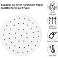 50 Pieces Non-Stick Air Fryer Liners