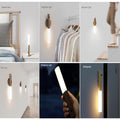Wooden Rechargeable Wall Light – LED Motion Sensor Night Light