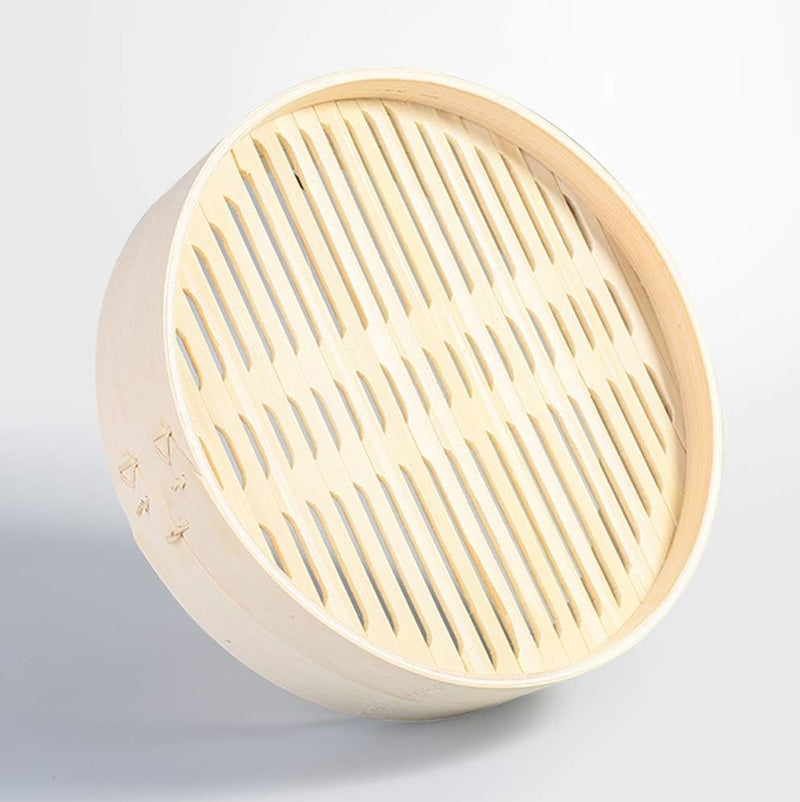 Bamboo Steamer Basket with Lid, 26cm and 30cm