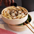 Bamboo Steamer Basket with Lid, 26cm and 30cm
