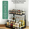 2-Tier Pull-Out Under Sink Organizer with Adjustable Height