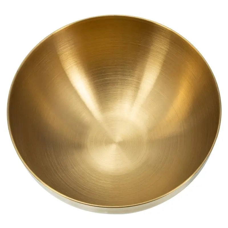 3 Pcs Golden Stainless Steel Bowls Set