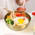 3 Pcs Golden Stainless Steel Bowls Set