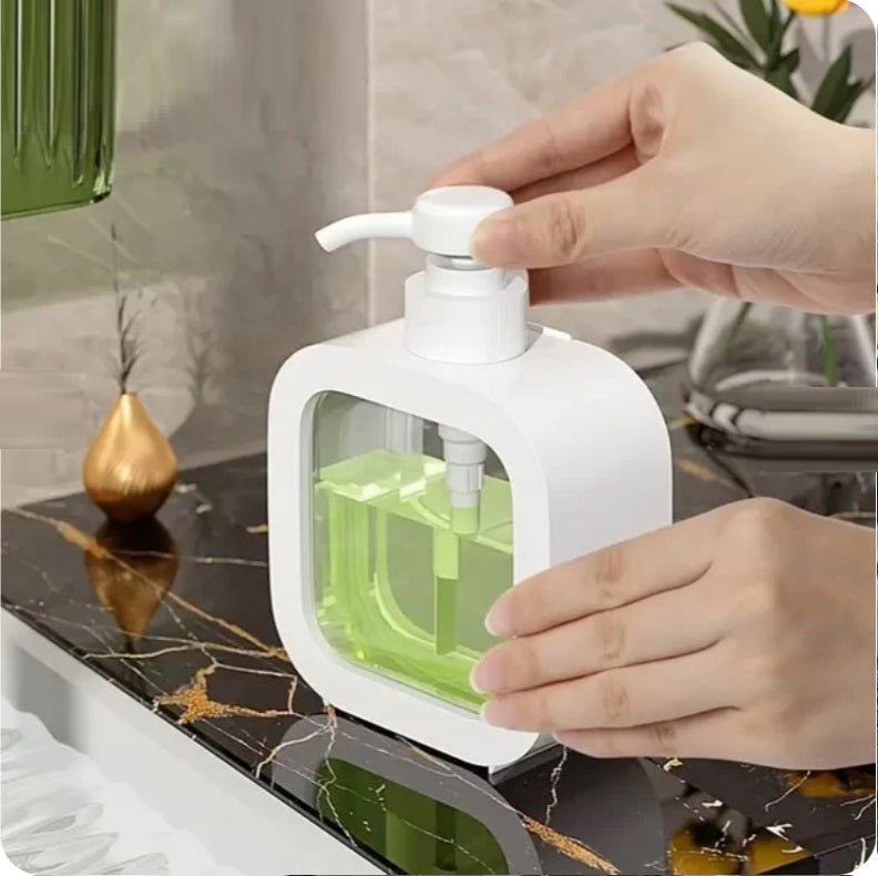 500ml Refillable Soap Dispenser Bottle with Lockable Pump