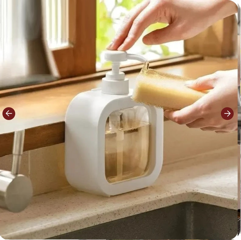 500ml Refillable Soap Dispenser Bottle with Lockable Pump