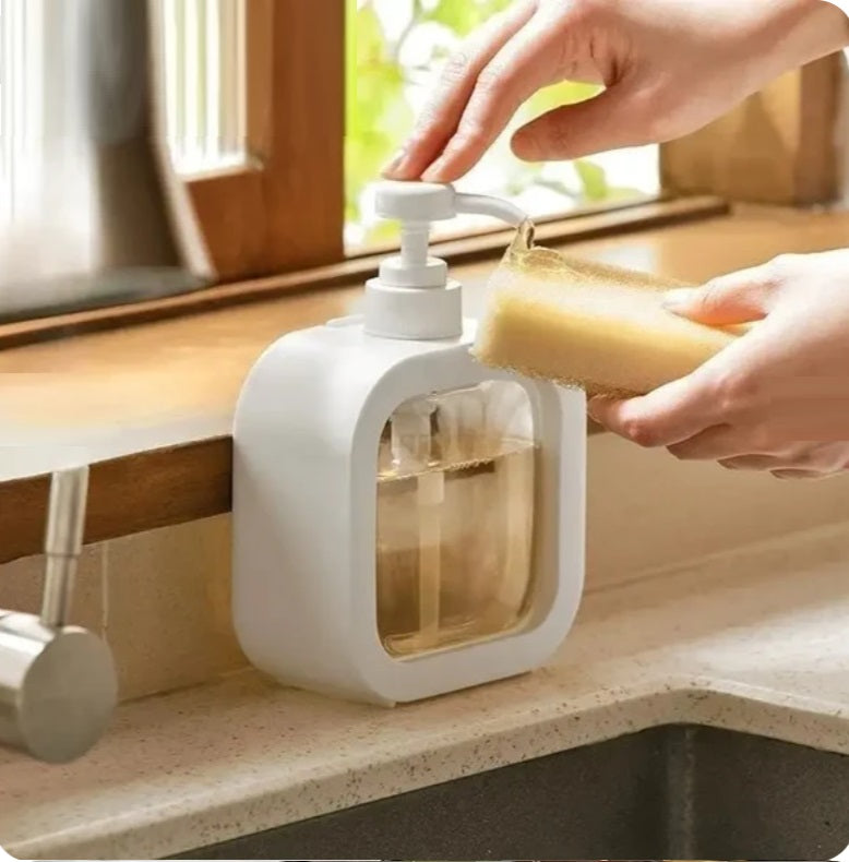 500ml Refillable Soap Dispenser Bottle with Lockable Pump