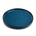 Ceramic Round Salad Plate - Blue
