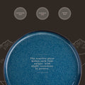 Ceramic Round Salad Plate - Blue