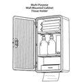 3 Layer Bathroom Storage Organizer with Transparent Window & Waterproof Lid