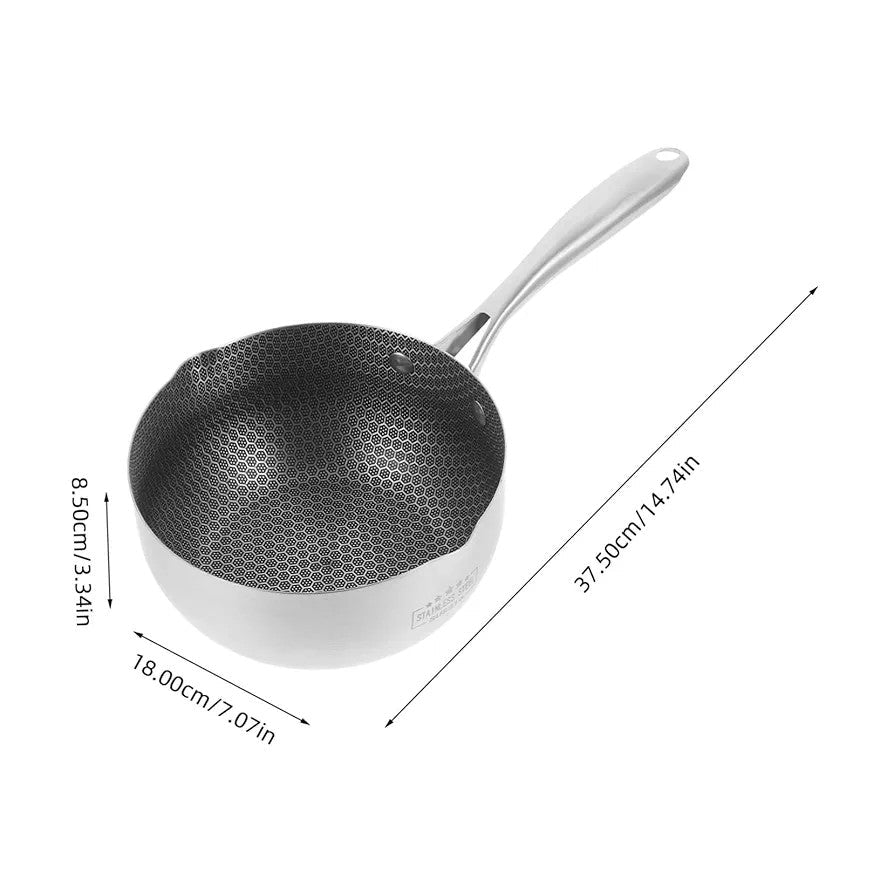 Single Sided Laser Coated Honeycomb Print Sauce Pan Techmanistan