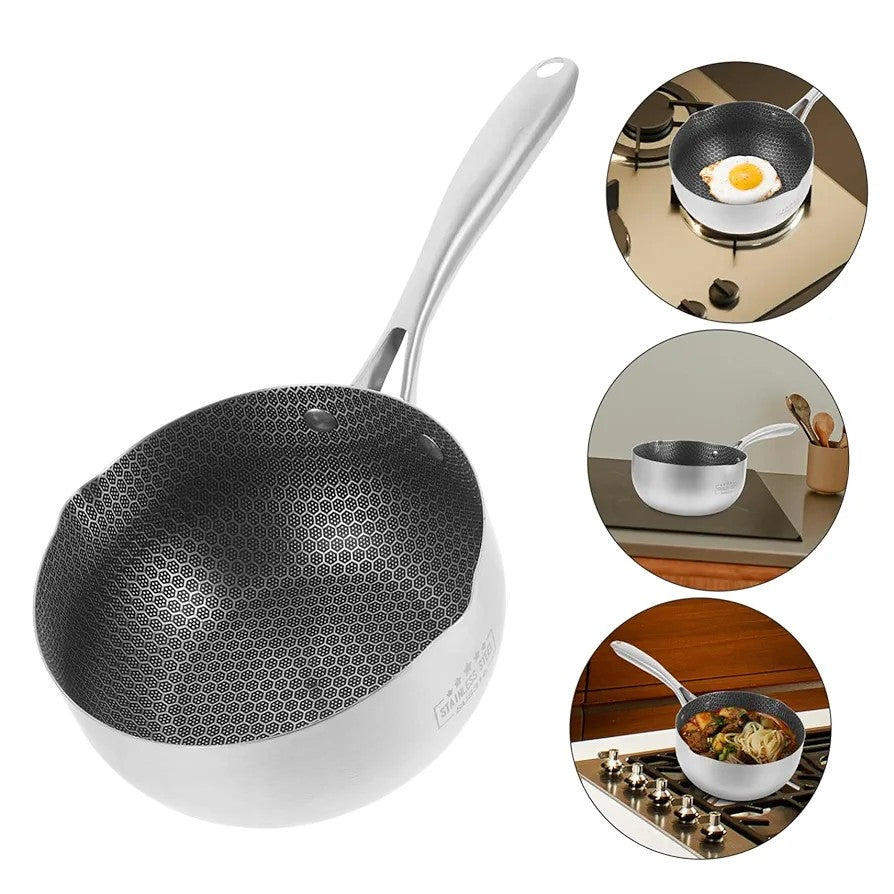 Single Sided Laser Coated Honeycomb Print Sauce Pan Techmanistan