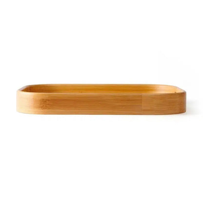 Set of 3 - Bamboo Serving Trays with handles Techmanistan