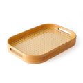 Set of 3 - Bamboo Serving Trays with handles Techmanistan